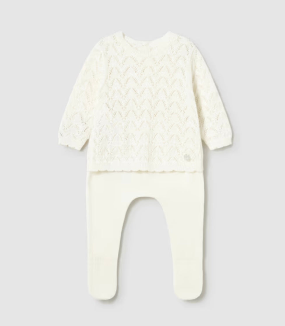 Newborn Cream Knit Set/Mayoral