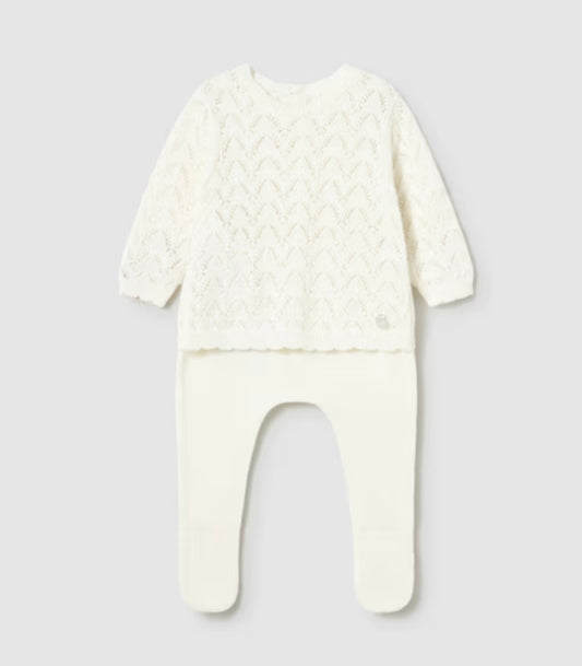 Newborn Cream Knit Set/Mayoral