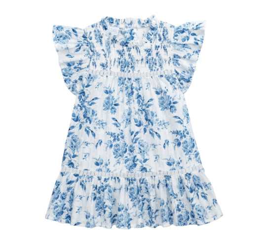 Floral Smocked Dress/Mud Pie