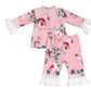 Mauve Garden Crisscross Set/Haute Baby