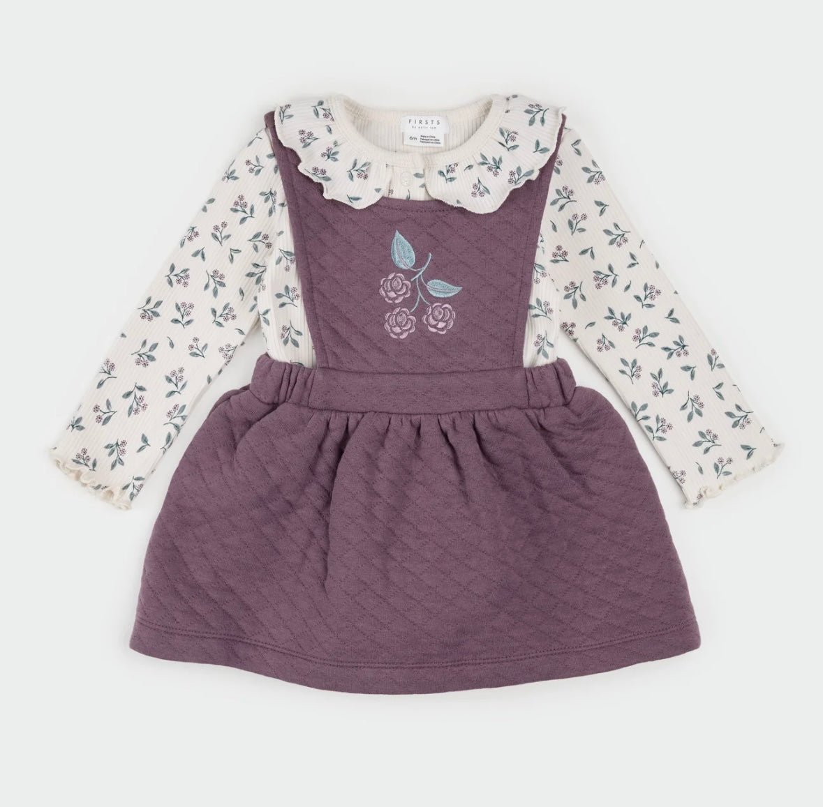 Quilted Overall Dress Set/Petit Lem