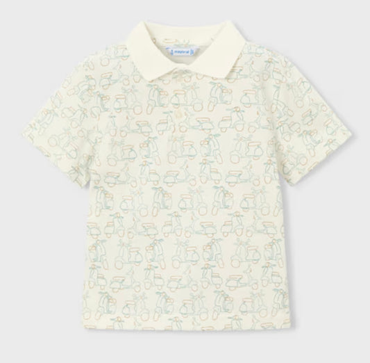 Vespa Printed Polo/Mayoral