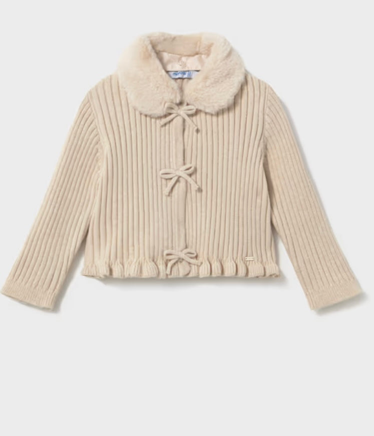Cardigan Fur Collar/Mayoral