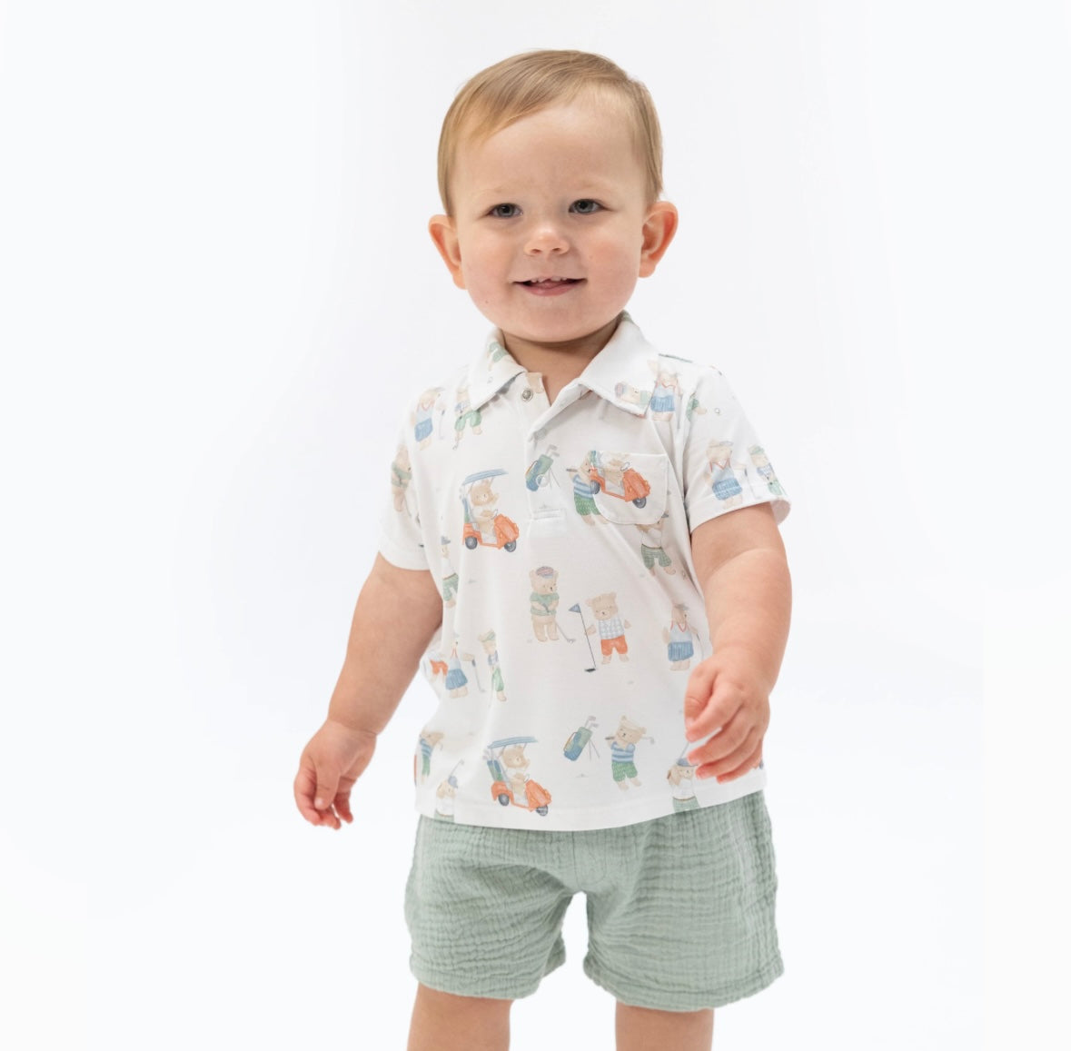 Golfing Bears Polo Set/Angel Dear
