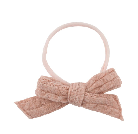Cable Knit Bow/Oh Baby