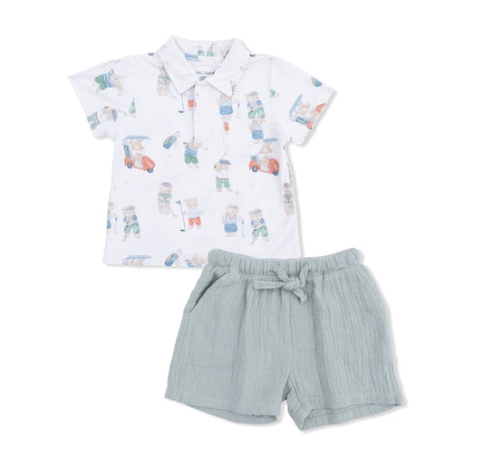 Golfing Bears Polo Set/Angel Dear