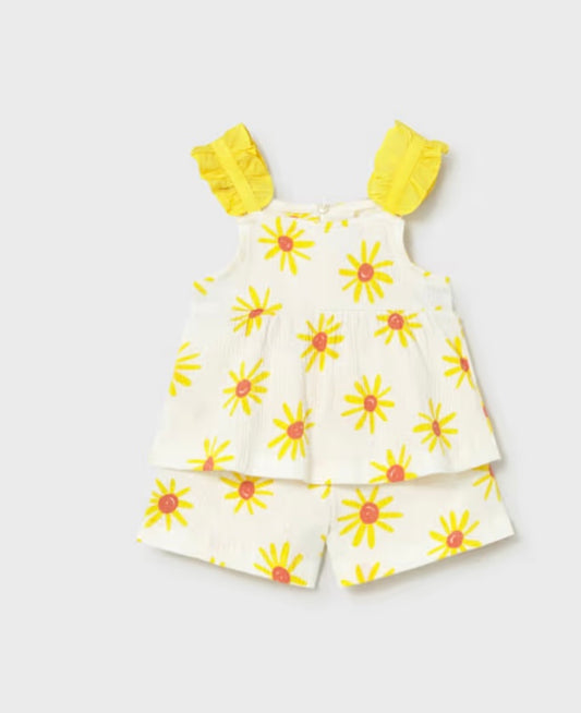Flower Printed Short Set/Mayoral