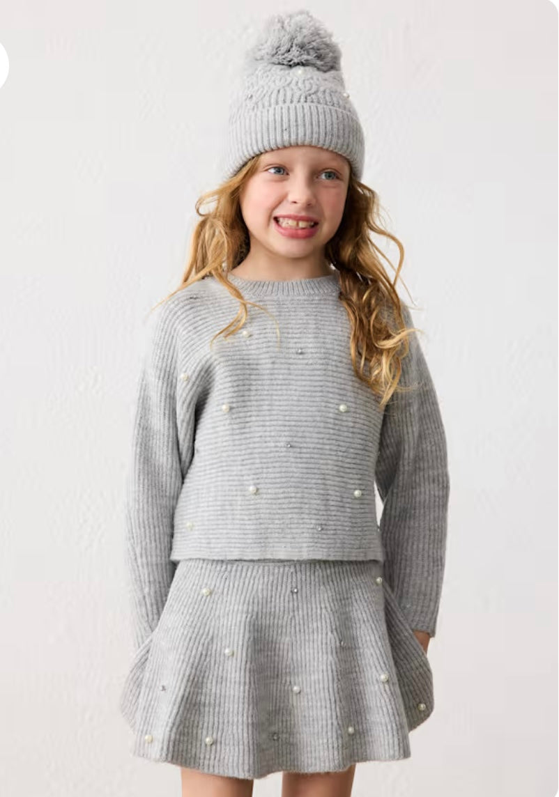 Knit Pearl Skirt Set/Mayoral