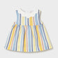 Girl Stripe Linen Dress/Mayoral