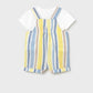Baby Boy Stripe Dungaree/Mayoral