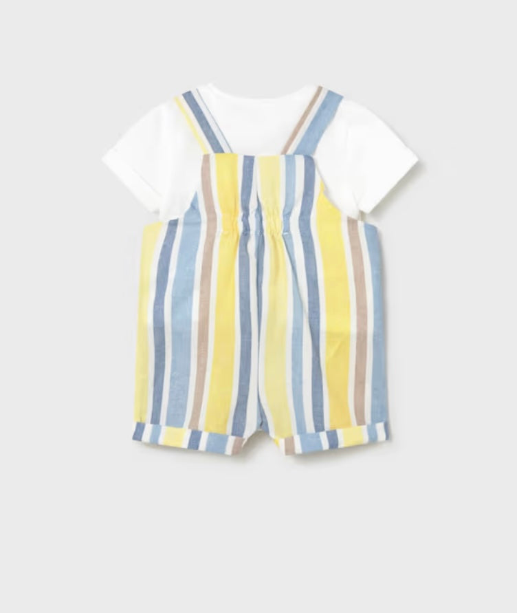 Baby Boy Stripe Dungaree/Mayoral