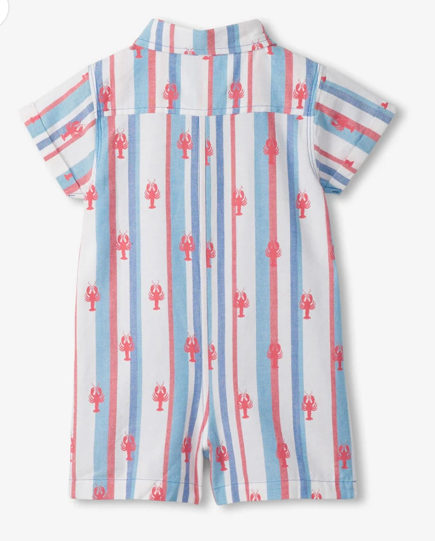 Lobsters Woven Romper/Hatley