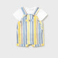 Baby Boy Stripe Dungaree/Mayoral