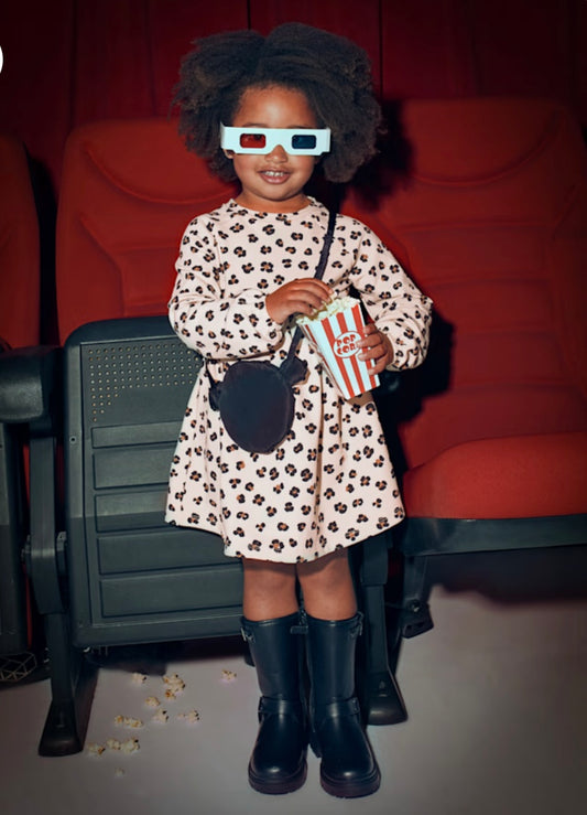 Leopard Fleece Dress Purse/Mayoral