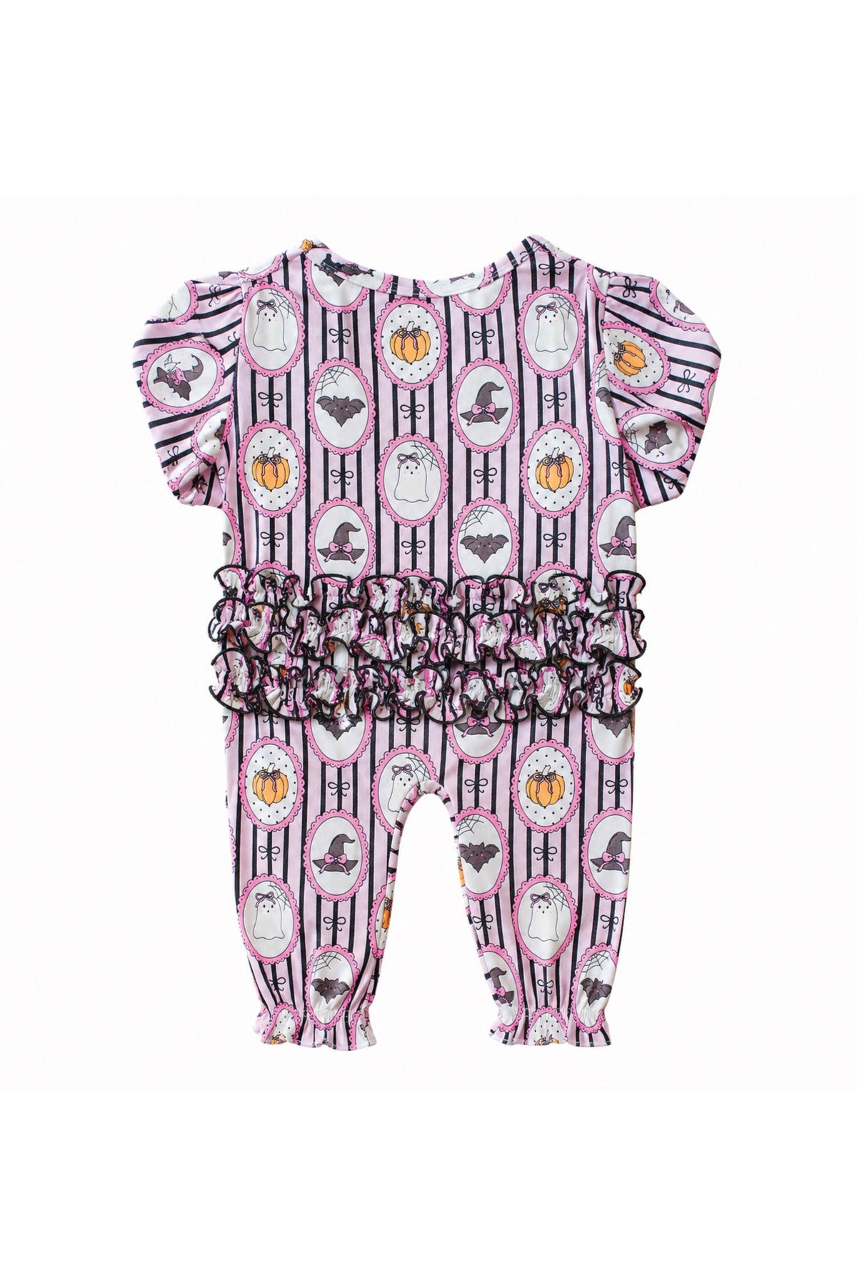 Halloween Ruffle Footie/Caden Lane