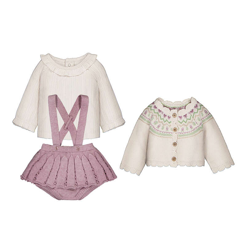 Tricot Knit Skirt Set/Mayoral