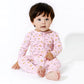 Milk & Cookies Pink Footie-Pink : 9-12 Mo.