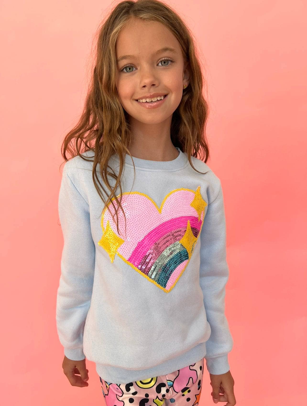 Rainbow Heart Sweatshirt/Lola