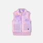 Tie Dye Faux Fur Vest/Deux Par Deux