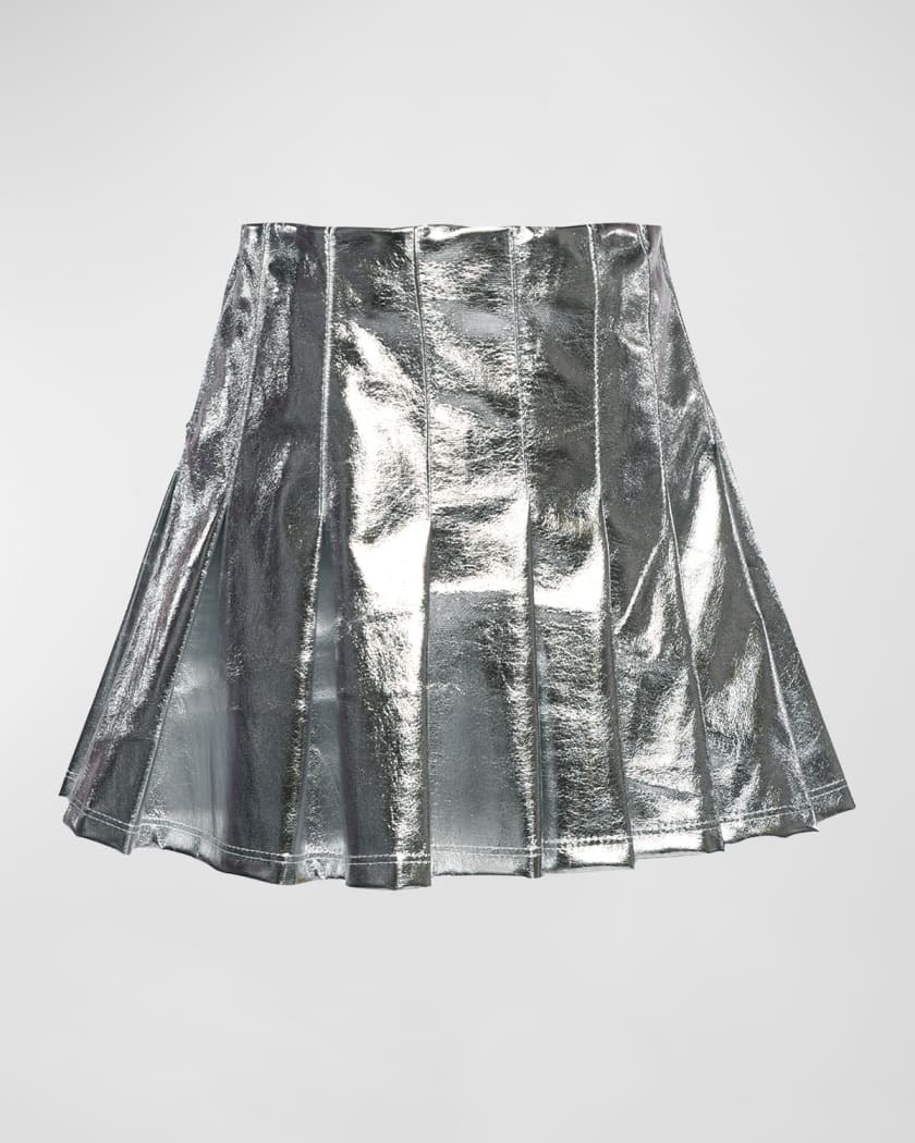 Metallic Pleated Skirt/Hannah Banana