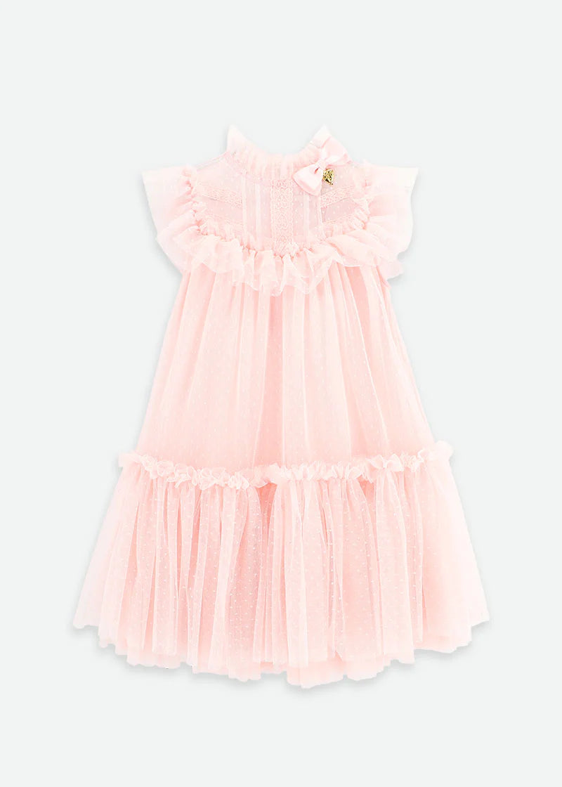 Andrea Spotted Tulle Dress/Angels Face