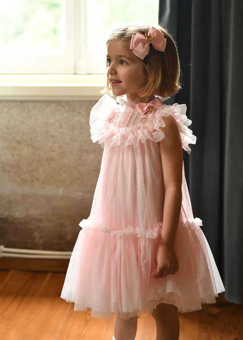 Andrea Spotted Tulle Dress/Angels Face