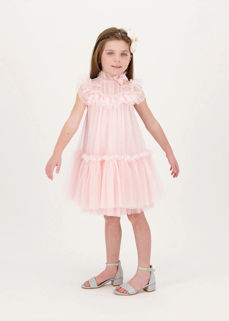 Andrea Spotted Tulle Dress/Angels Face