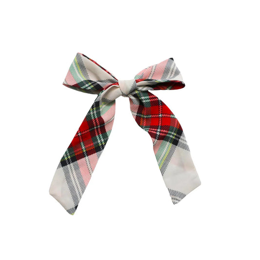 Plaid Long Tail Bow/Be Girl