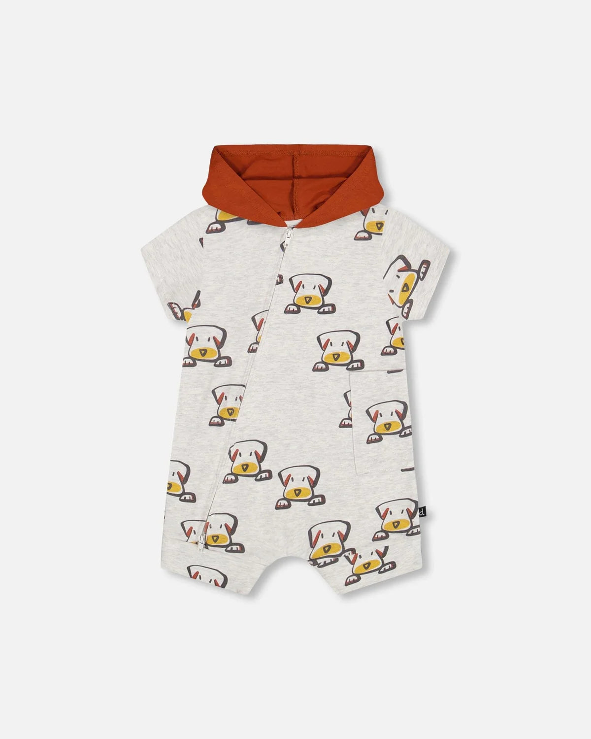 Dog Hooded Romper/Deux Par Deux