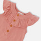 Pointelle Knit Romper/Deux Par Deux