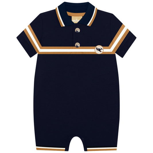 Baby Boy Navy Romper/Milon