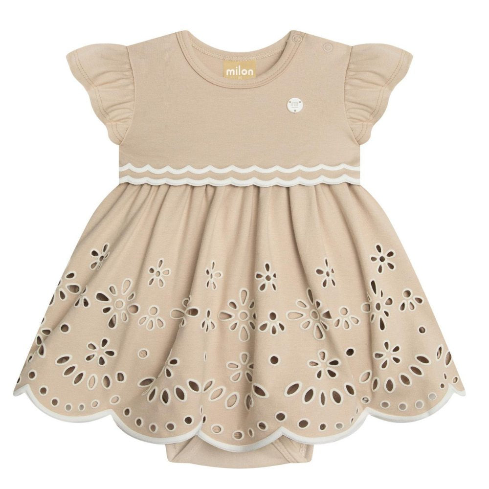 Baby Girl Almond Romper/Milon