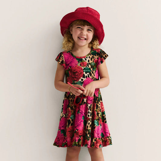 Wild Roses Twirl Dress/Posh Peanut