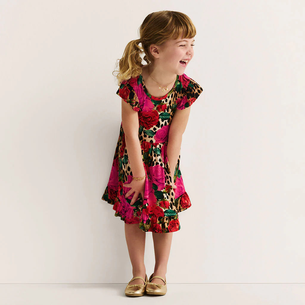 Wild Roses Twirl Dress/Posh Peanut