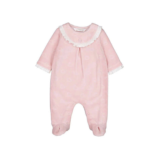 Baby Girl Velour Romper/Mayoral