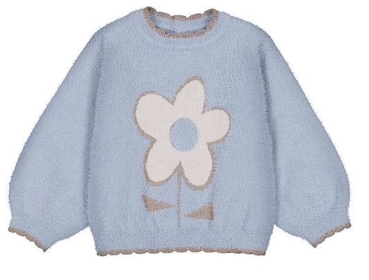 Flower Fuzzy Sweater/Mayoral