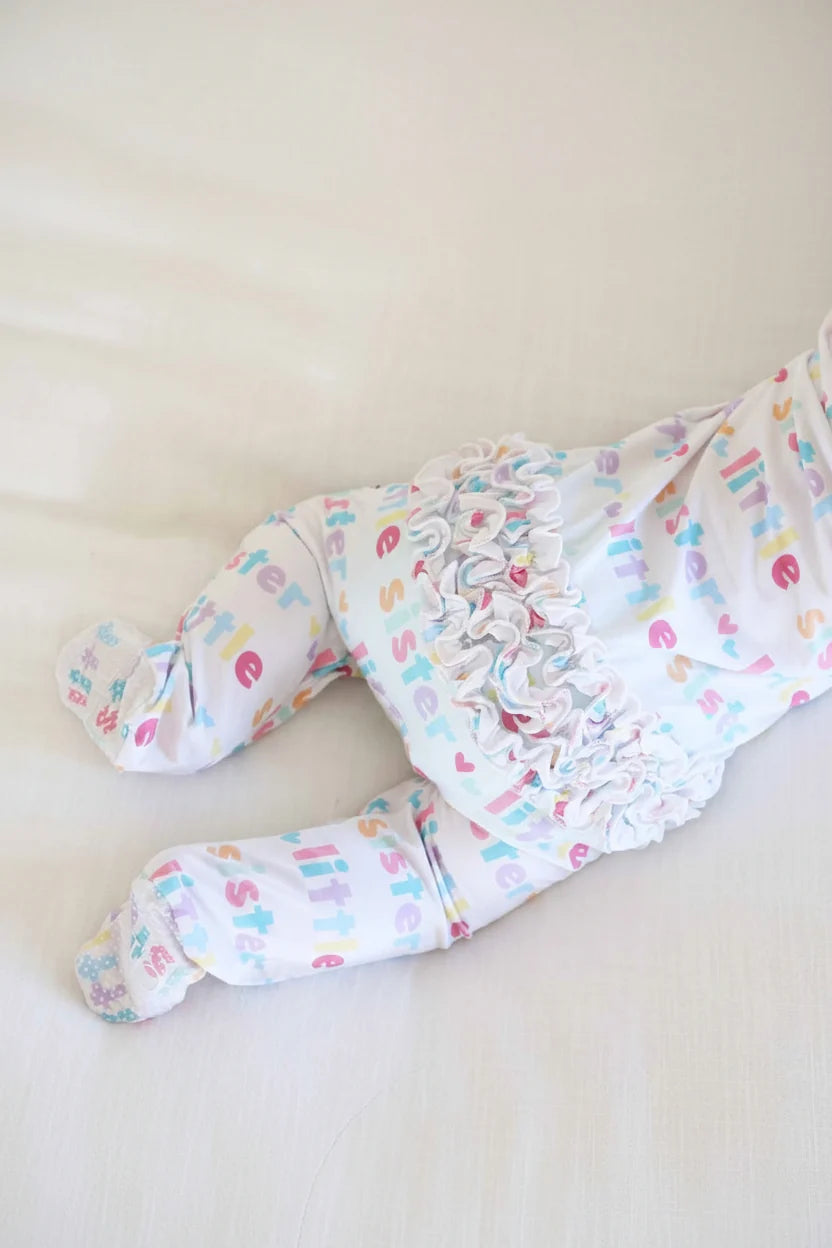 Lil Sis Ruffle Footie/Caden Lane