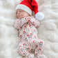 Holly & Jolly Zipper Footie/Caden Lane