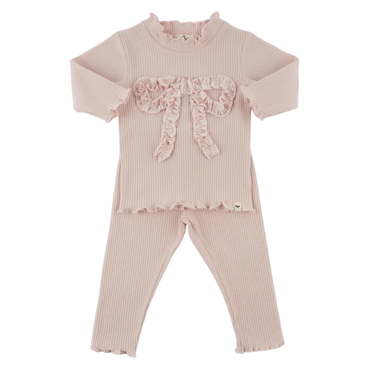 Velvet Ruffle Bow Set/Oh Baby