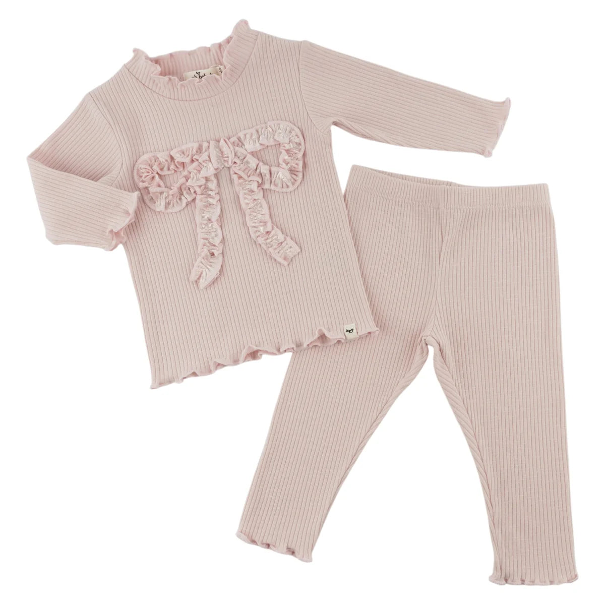 Velvet Ruffle Bow Set/Oh Baby