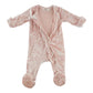 Velvet Ruffles Zipper Footie/Oh Baby