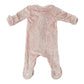 Velvet Ruffles Zipper Footie/Oh Baby