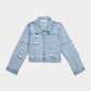 Distressed Denim Jacket/Hannah Banana