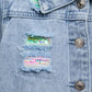 Distressed Denim Jacket/Hannah Banana