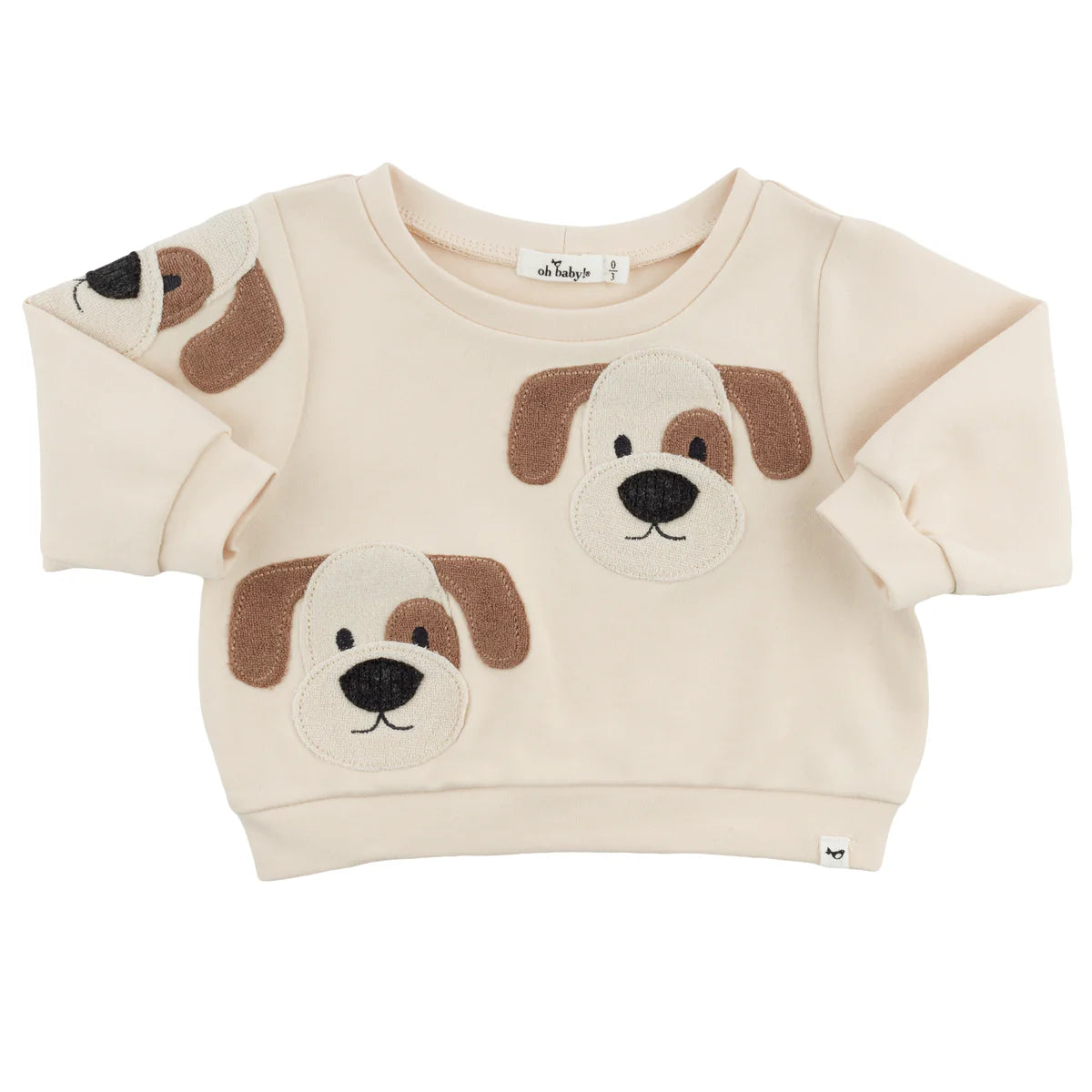 Puppy Face Sweatshirt/oh baby