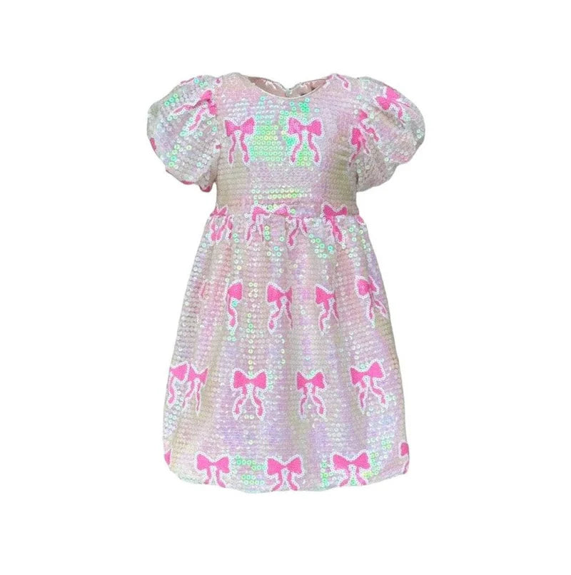 Sequin Bow Dress/Lola and the Boys