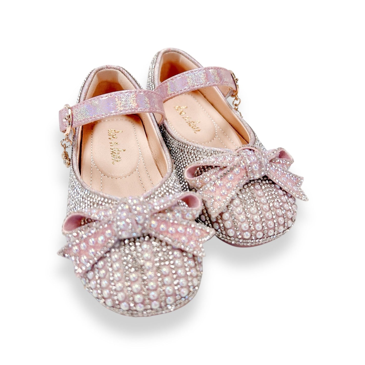 Pink Pearl & Rhinestone Flats/Doe a Deer