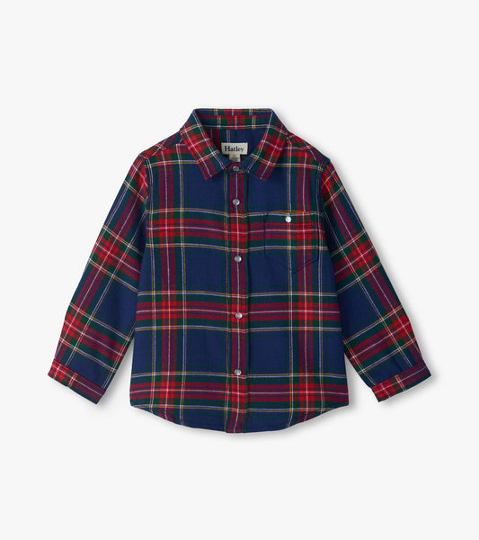 Boy Plaid Button Down Shirt/Hatley