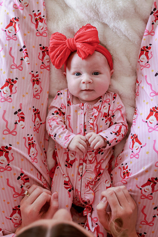 Jolly Ribbons Ruffle Footie/Caden Lane