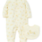 Little Ducks Footed PJ and Bib/Little Me